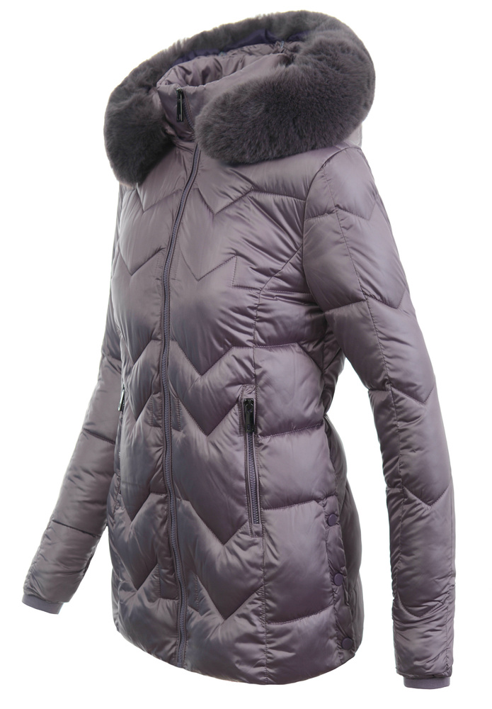 Damska Kurtka Zimowa Michalina Fioletowa
