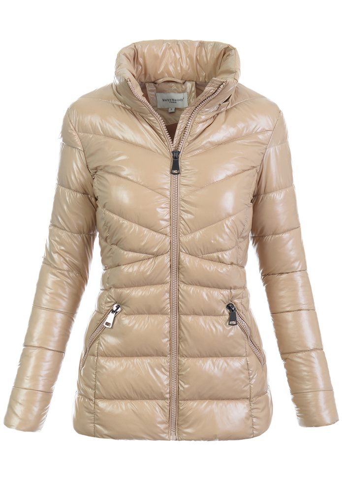 Damska Kurtka Pikowana Greta Beżowa