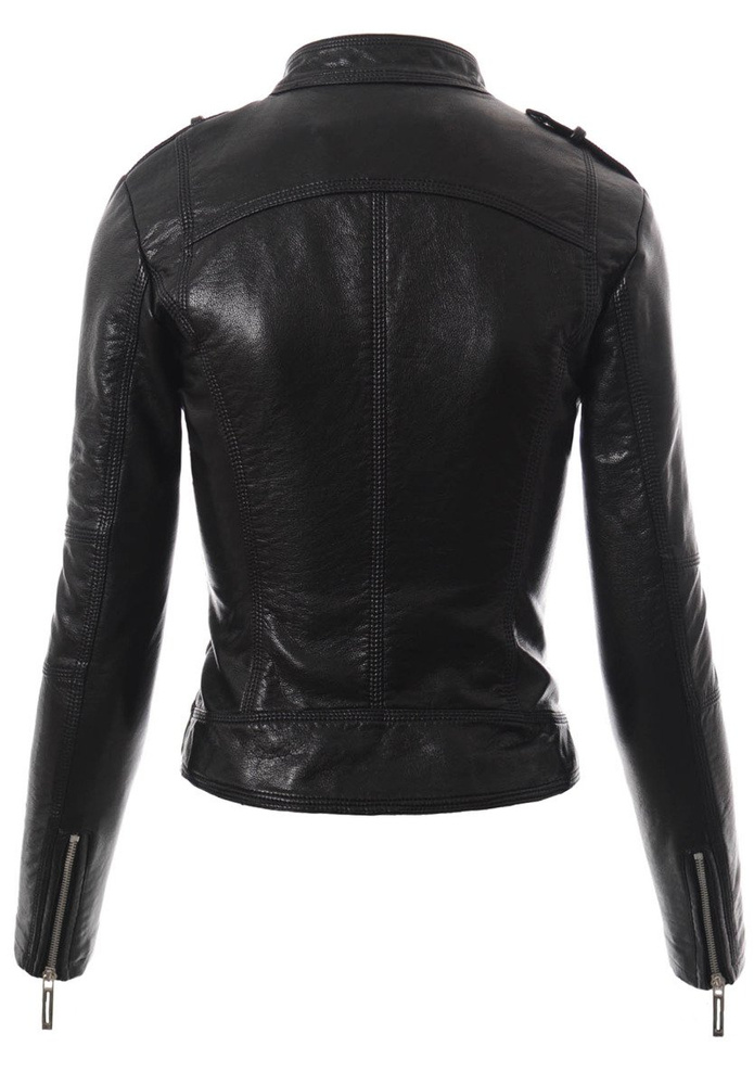 Rewelacyjna Damska Kurtka Ramoneska Czarna