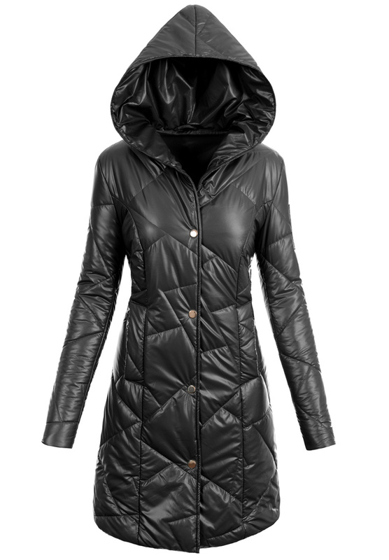 Damska Kurtka Pikowana Przejściowa Halina Czarna