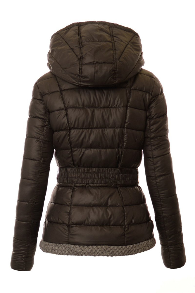 Damska Zimowa Ortalionowa Kurtka Alisa Czarna