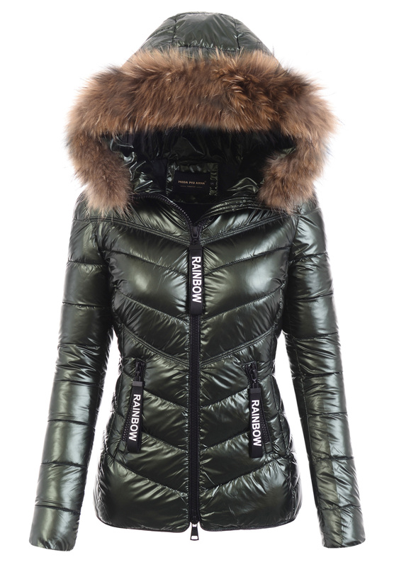 Damska Kurtka Zimowa Ortalionowa Marcelina Zielona