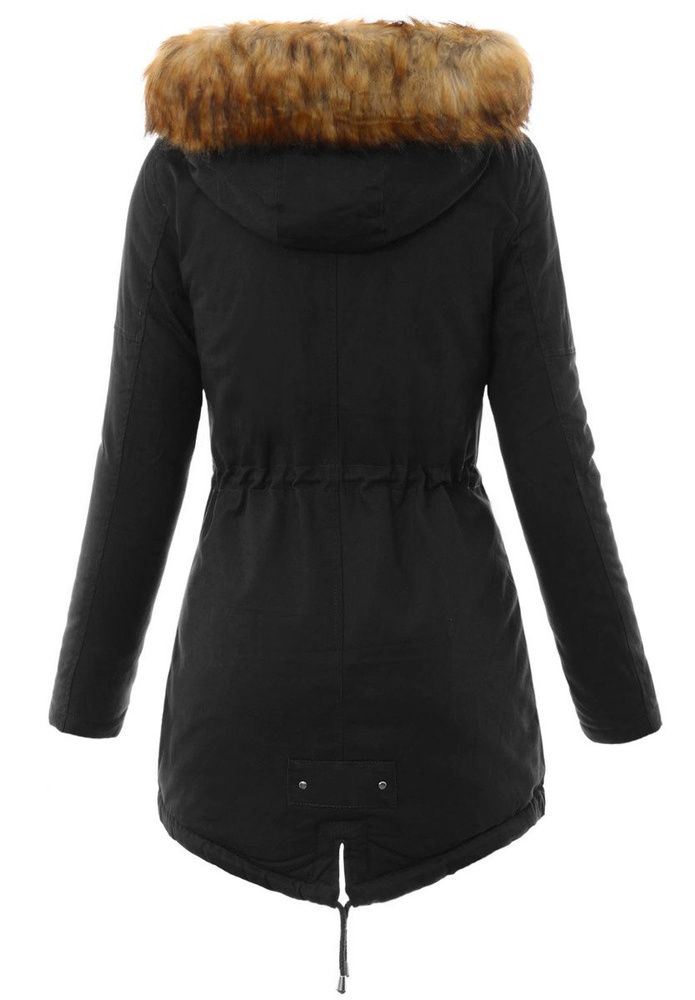 Damska Kurtka Parka Zimowa Czarna