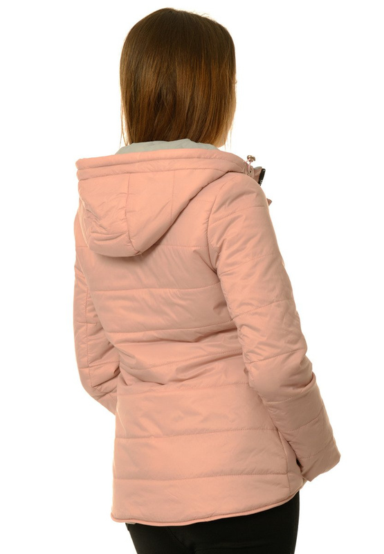 Damska Jesienna Wiosenna Kurtka Paula Blady Róż