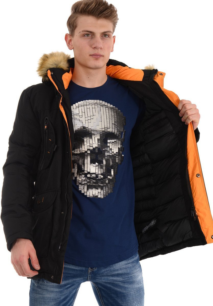 Męska Zimowa Kurtka Robert Czarna