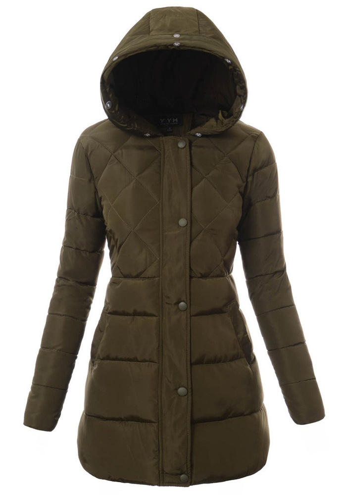 Damska Zimowa Kurtka Ortalionowa Zielona