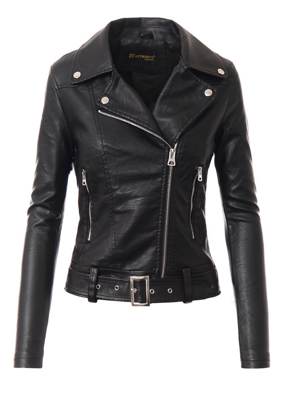 Damska Kurtka Ramoneska Izabela Czarna