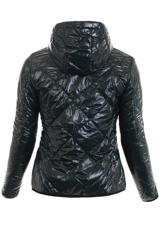 Damska Wiosenna Kurtka Liwia Ciemno Zielona