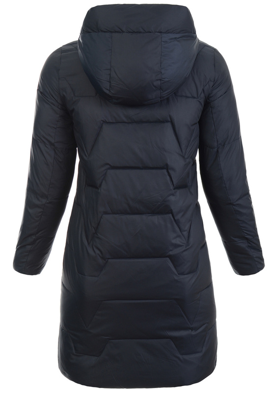 Damska Kurtka Pikowana Długa Erika Granatowa