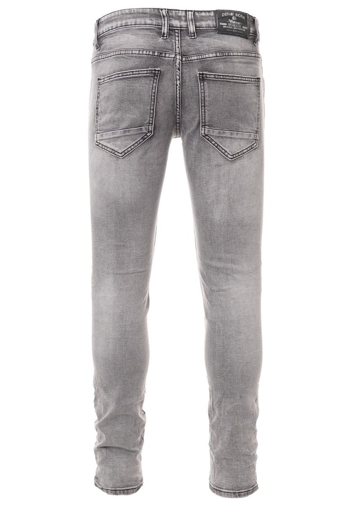 Męskie Spodnie Jeansowe Szare