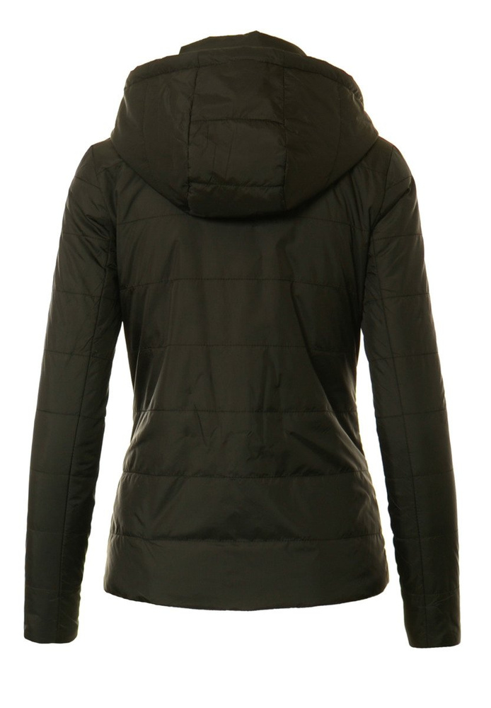 Damska Jesienna Wiosenna Kurtka Czarna