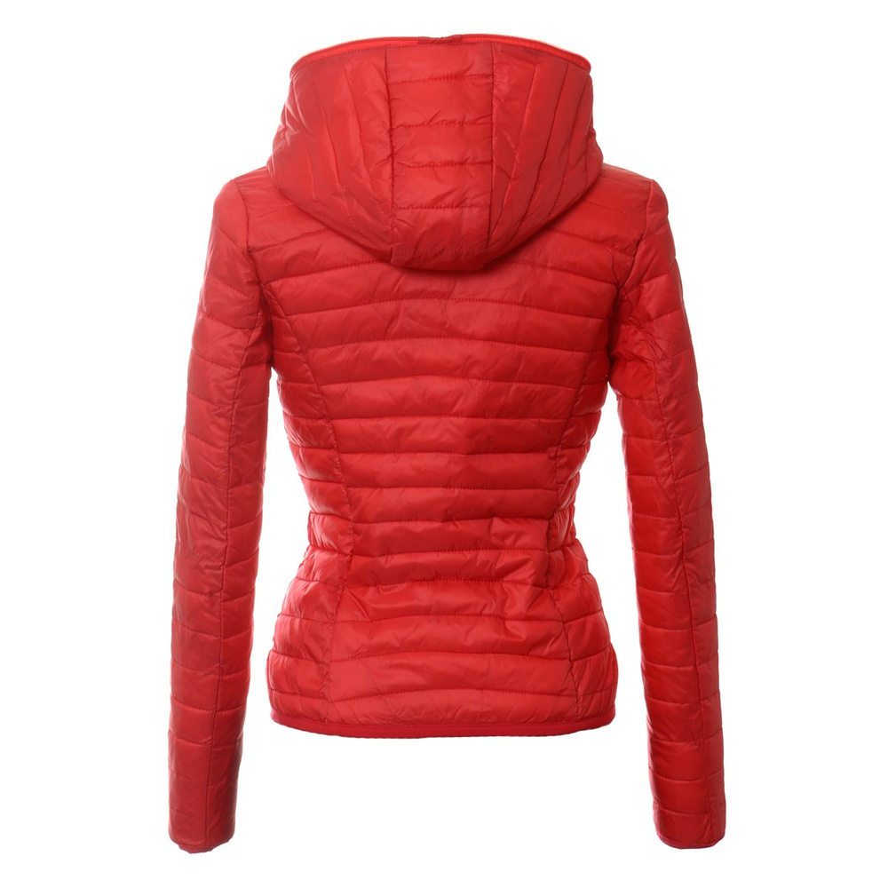 Damska Wiosenna - Jesienna Kurtka Ortalionowa Veronica Malinowa