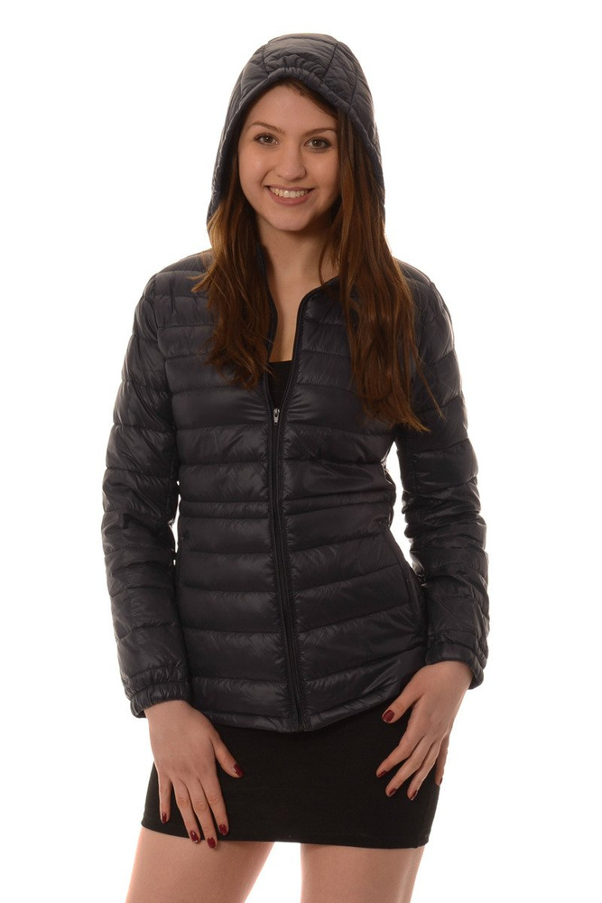 Damska Przejściowa Kurtka Puchowa Melani Granatowa