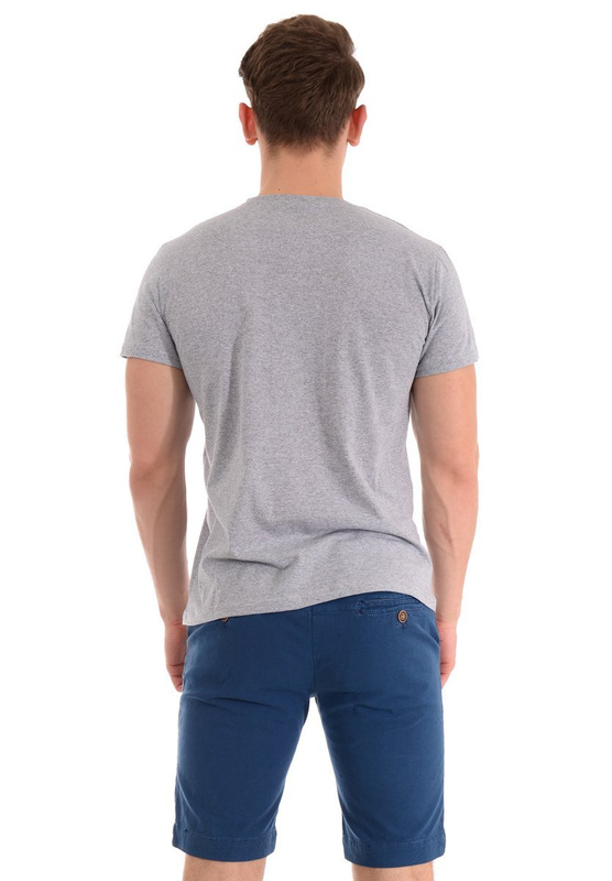 Męska Koszulka T-Shirt Nadruk Szara