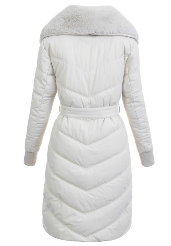 Damska Kurtka Zimowa Bronisława Ecru