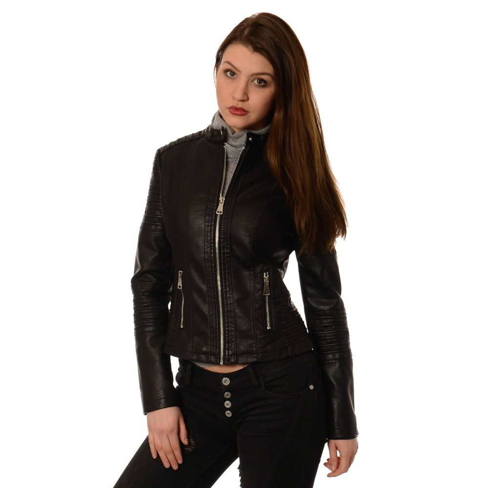 Rewelacyjna Damska Kurtka Ramoneska Catina Czarna