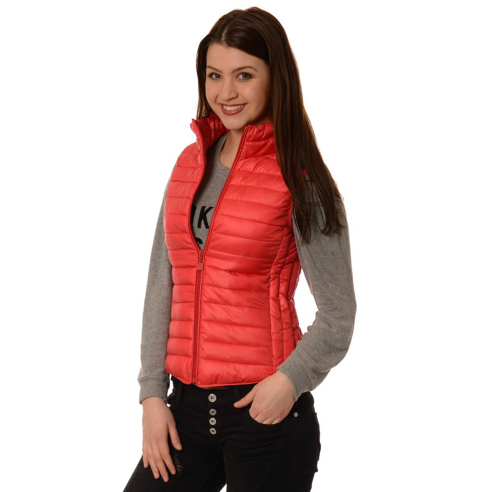 Damska Kamizelka Bezrękawnik Lea Malinowy