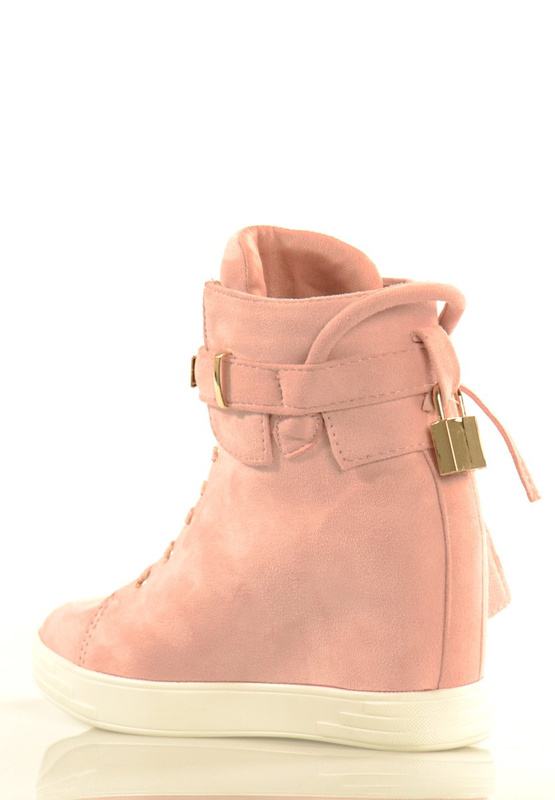 Damskie Botki Sneakersy Lora Różowe
