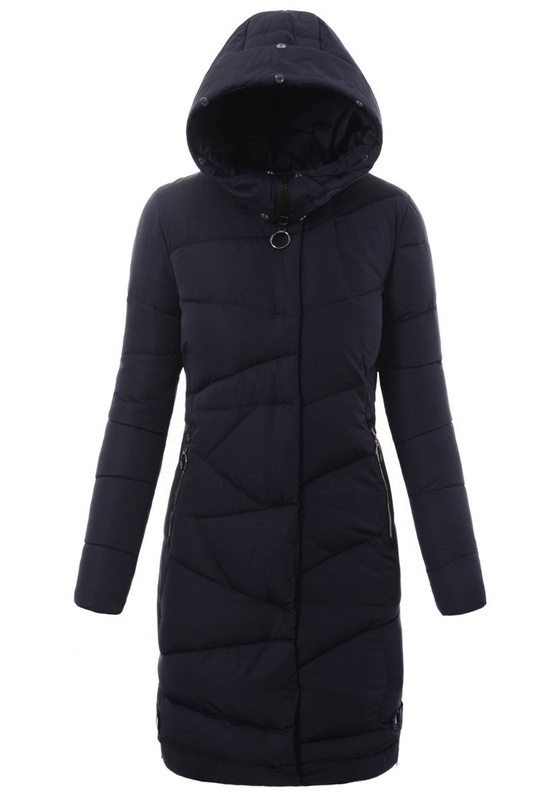Damska Zimowa Kurtka Ortalionowa Miriam Granatowa