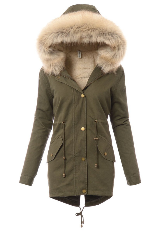 Damska Kurtka Parka 2w1 Konstancja Zielona