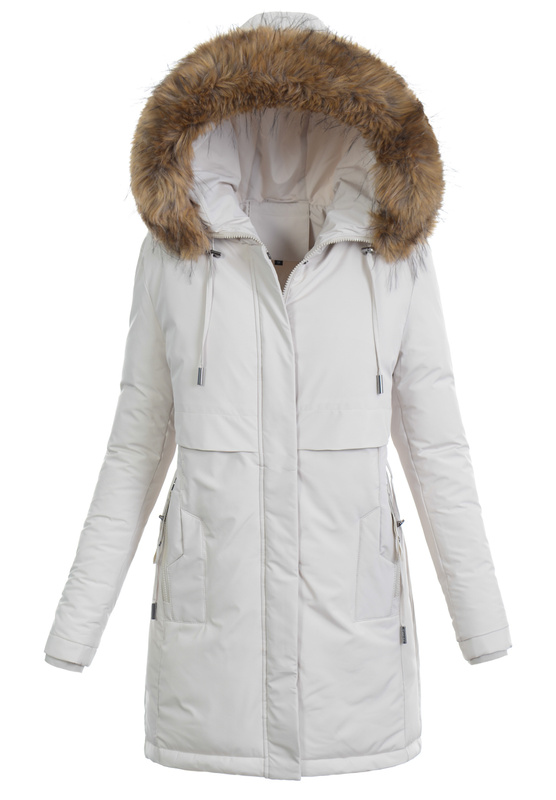 Damska Kurtka Zimowa Elwira Ecru