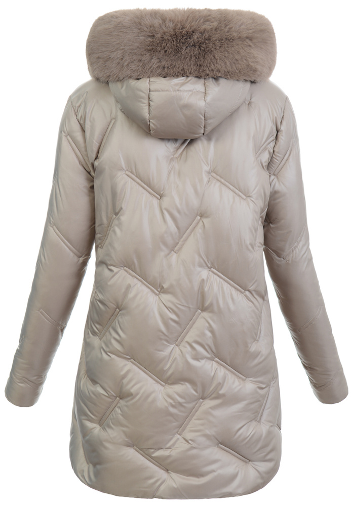 Damska Kurtka Zimowa Antonina Beżowa