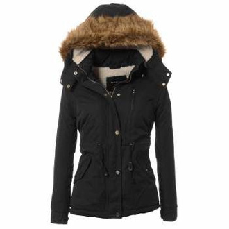 Damska Kurtka Parka Zimowa Granatowa