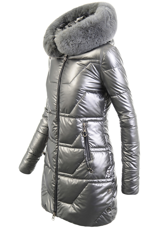 Damska Kurtka Zimowa Carmen Grafitowa