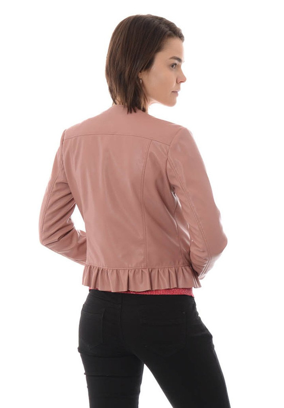 Rewelacyjna Damska Kurtka Ramoneska Różowa