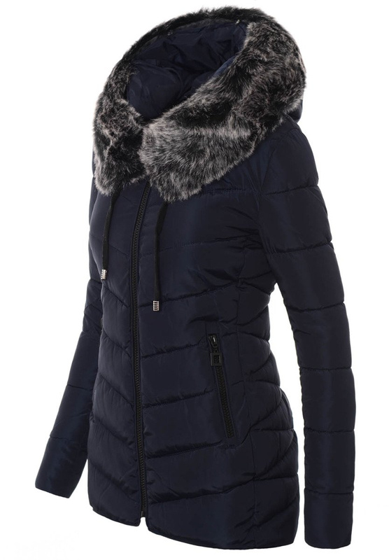 Damska Zimowa Kurtka Ortalionowa Modesta Granatowa