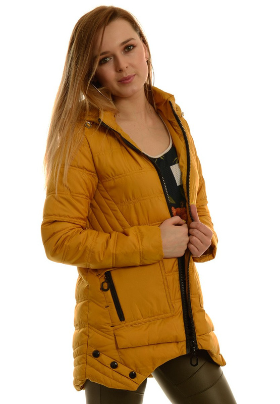 Damska Jesienna Wiosenna Kurtka Camel