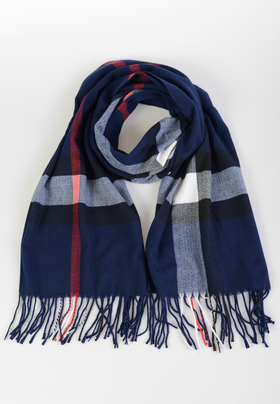 Szal Damski Granatowy