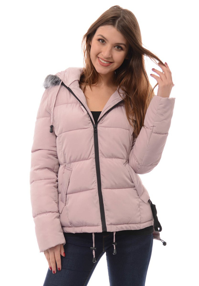 Damska Zimowa Kurtka Ortalionowa Różowa