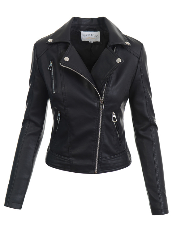 Damska Kurtka Ramoneska Franciszka Czarna