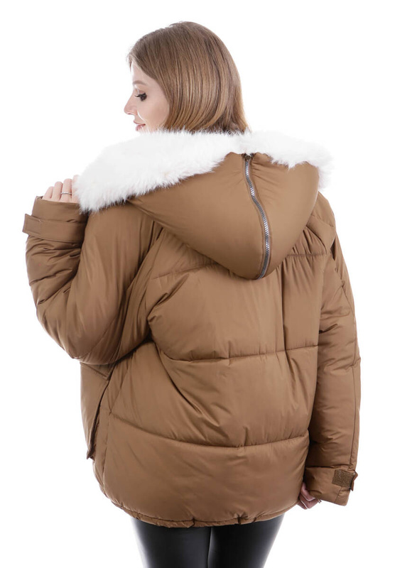 Damska Kurtka Pikowana Kristin Brązowa