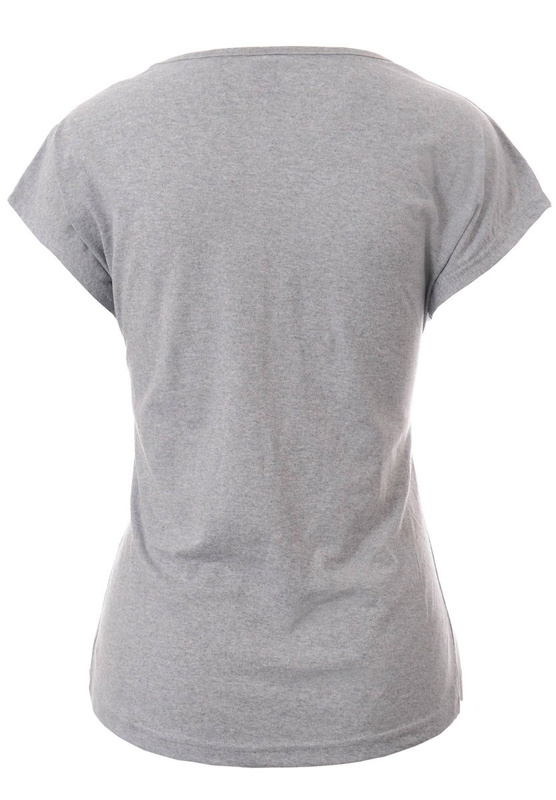 Damska Koszulka Krótki Rękaw T-Shirt Nadruk "Szarpał Byś Jak Reksio Szynkę" Szara