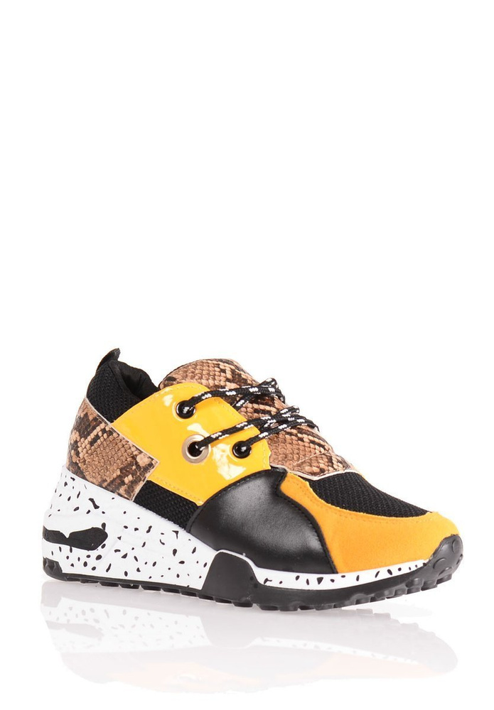 Damskie Sportowe Buty Zółte