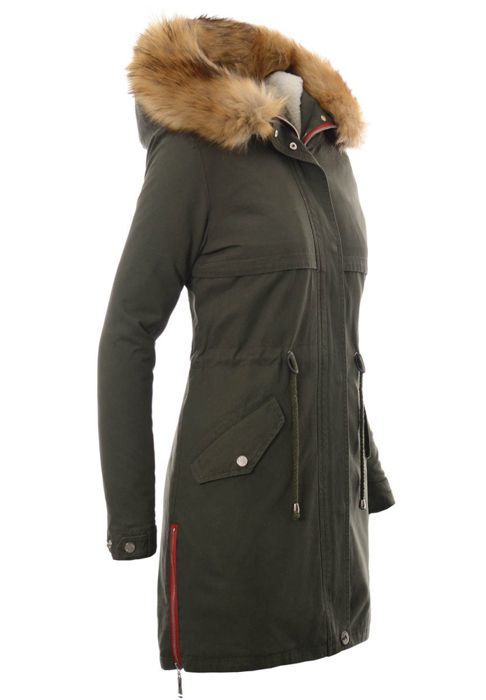 Damska Kurtka Parka Zimowa 2w1 Nataly Zielona