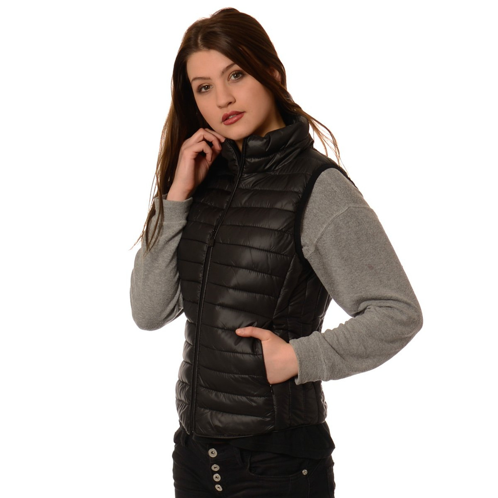 Damska Kamizelka Bezrękawnik Lea Czarny