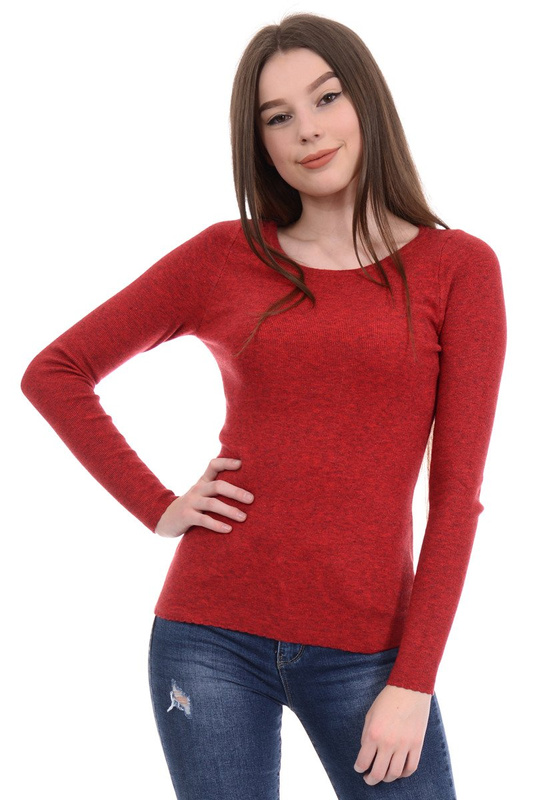 Damski Sweter Czerwony