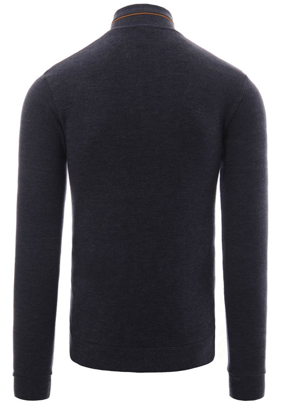 Męski Sweter Bawełniany Granatowy