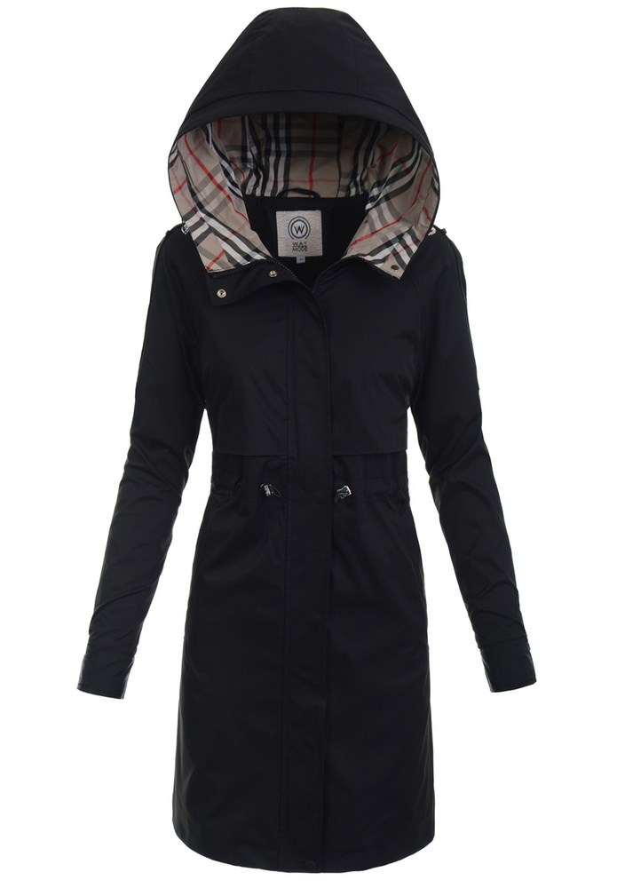 Damska Kurtka Parka Wiosenna Idalia Czarna