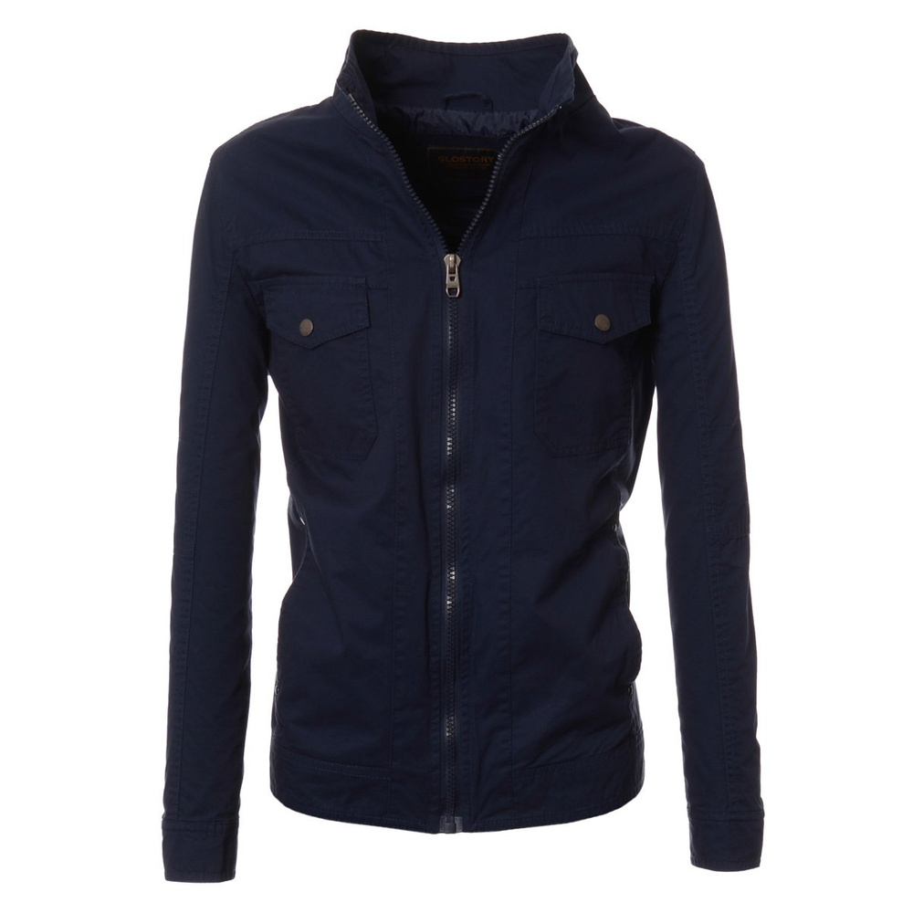 Męska Wiosenna - Jesienna Kurtka Simon Niebieska