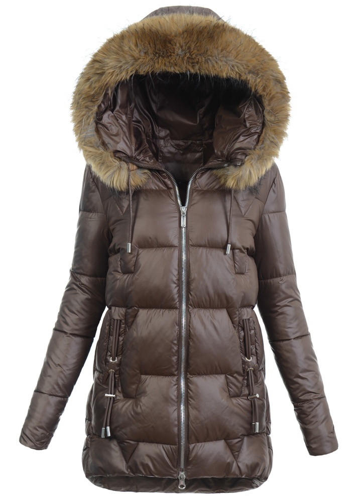 Damska Kurtka Ortalionowa Krystyna Brązowa