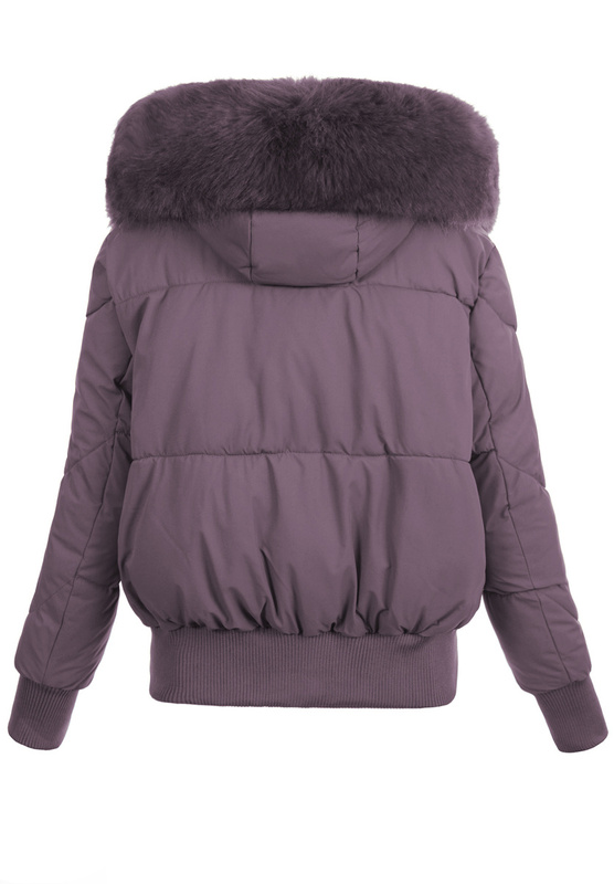 Damska Kurtka Zimowa Oversize Melisa Fioletowa