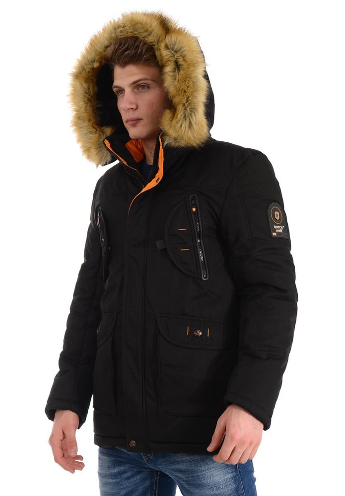 Męska Zimowa Kurtka Robert Czarna
