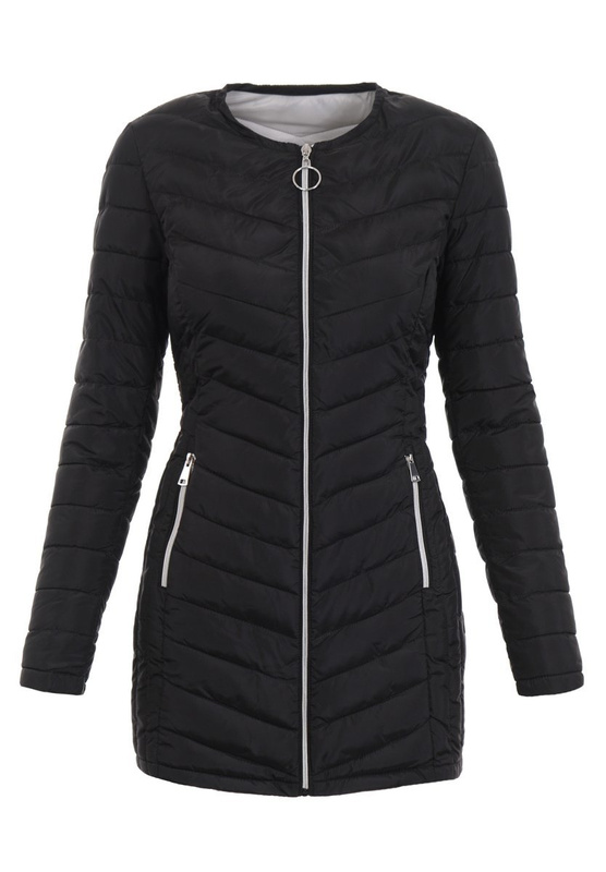 Damska Wiosenna Kurtka Jagoda Czarna