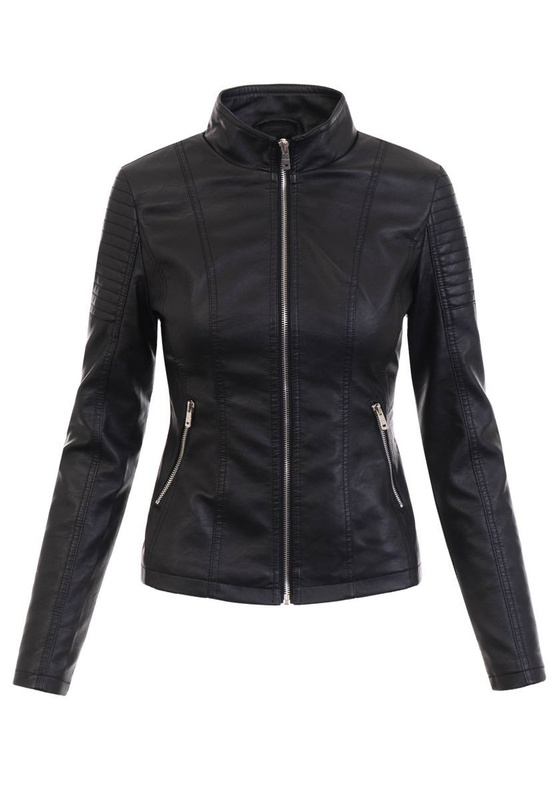 Damska Kurtka Ramoneska Ewa Czarna