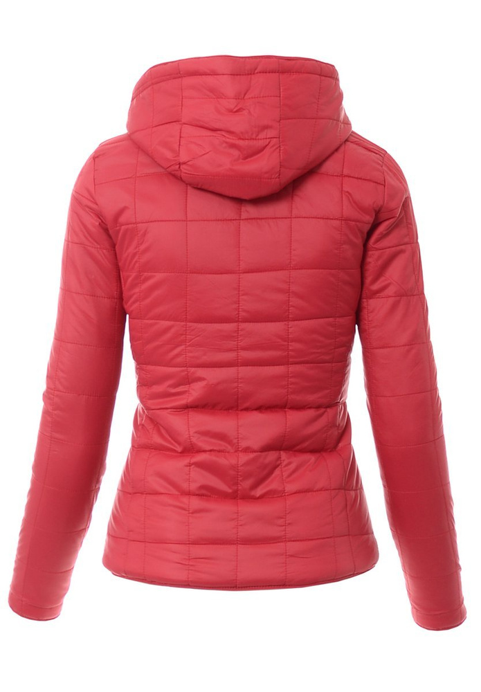 Damska Wiosenna Kurtka Czerwona