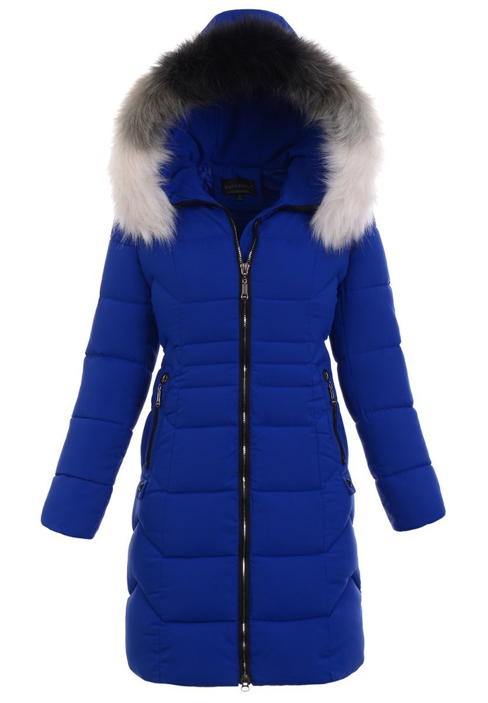 Damska Kurtka Zimowa Niebieska
